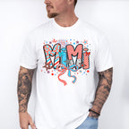 Mimi Ribbons, Stars And Fireworks - 4th Of July Unisex Crewneck T-Shirt Sweatshirt Hoodie