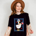 Boy Goose Hot Dog Blue Design - 4th Of July Unisex Crewneck T-Shirt Sweatshirt Hoodie