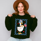 Boy Goose Hot Dog Blue Design - 4th Of July Unisex Crewneck T-Shirt Sweatshirt Hoodie