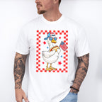 Boy Goose Hot Dog Red Design - 4th Of July Unisex Crewneck T-Shirt Sweatshirt Hoodie
