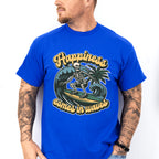 Happiness Comes In Waves Design - Surfing Theme Unisex Crewneck T-Shirt Sweatshirt Hoodie