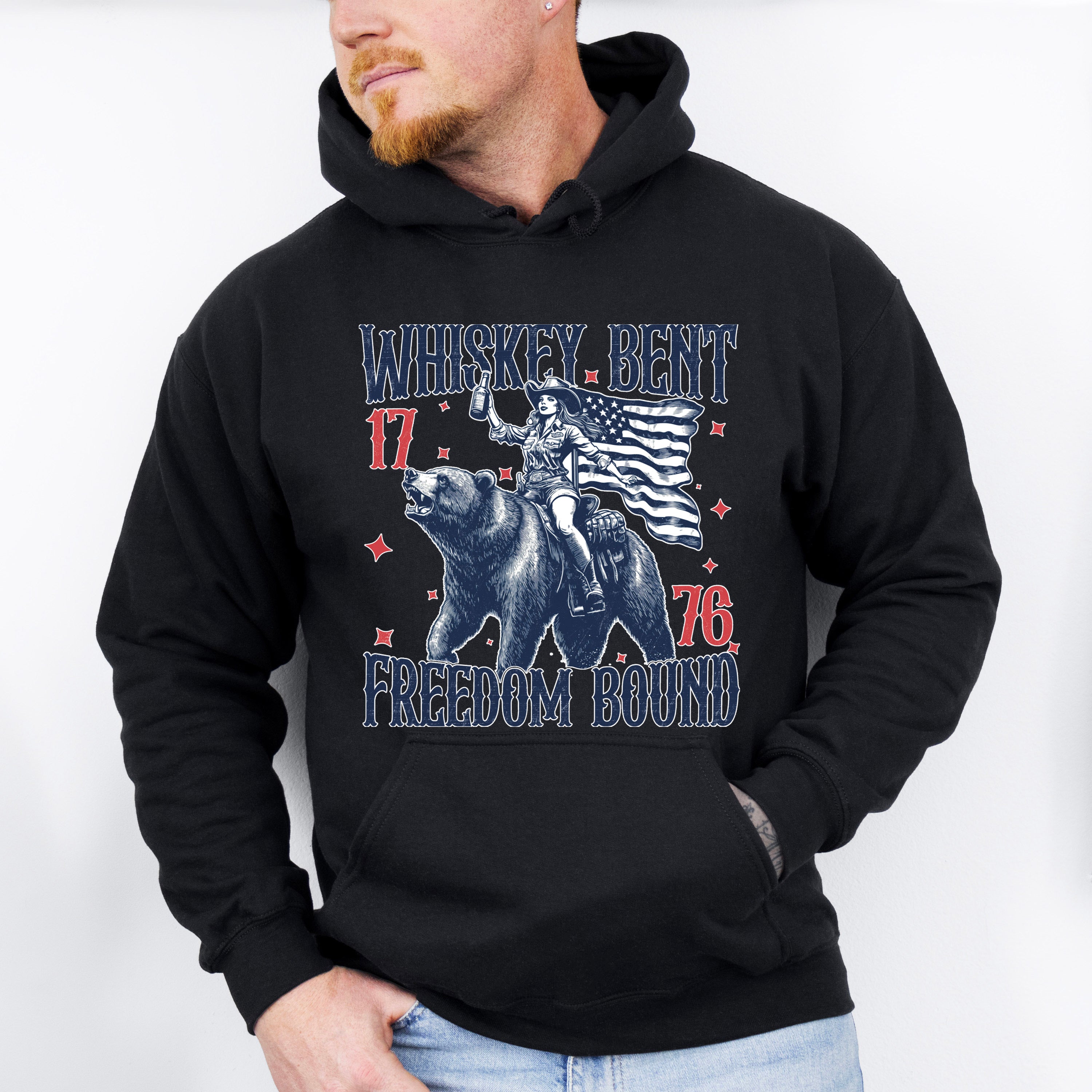 Whiskey Bent Freedom Bound - 4th Of July Unisex Crewneck T-Shirt Sweatshirt Hoodie