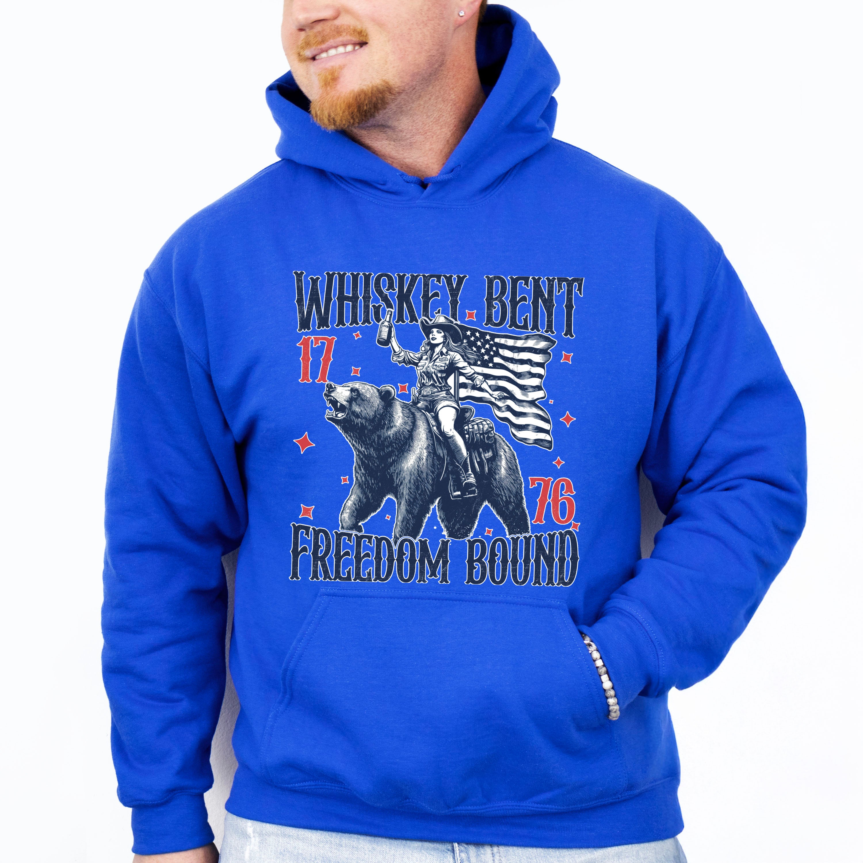 Whiskey Bent Freedom Bound - 4th Of July Unisex Crewneck T-Shirt Sweatshirt Hoodie