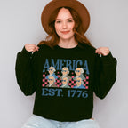 America EST. 1776 Founders - 4th Of July Unisex Crewneck T-Shirt Sweatshirt Hoodie