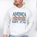 America EST. 1776 Founders - 4th Of July Unisex Crewneck T-Shirt Sweatshirt Hoodie