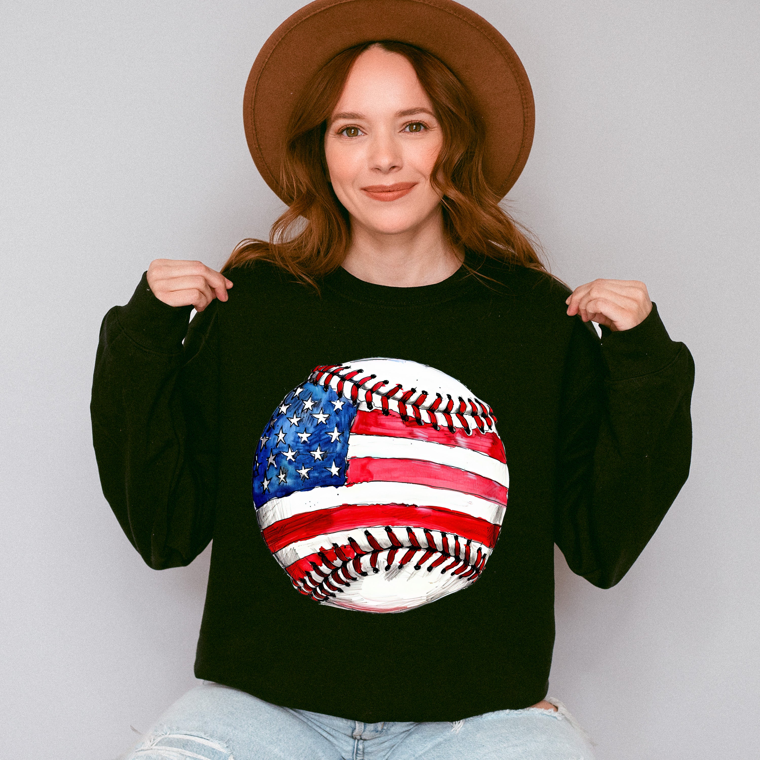 US Baseball - 4th Of July Unisex Crewneck T-Shirt Sweatshirt Hoodie