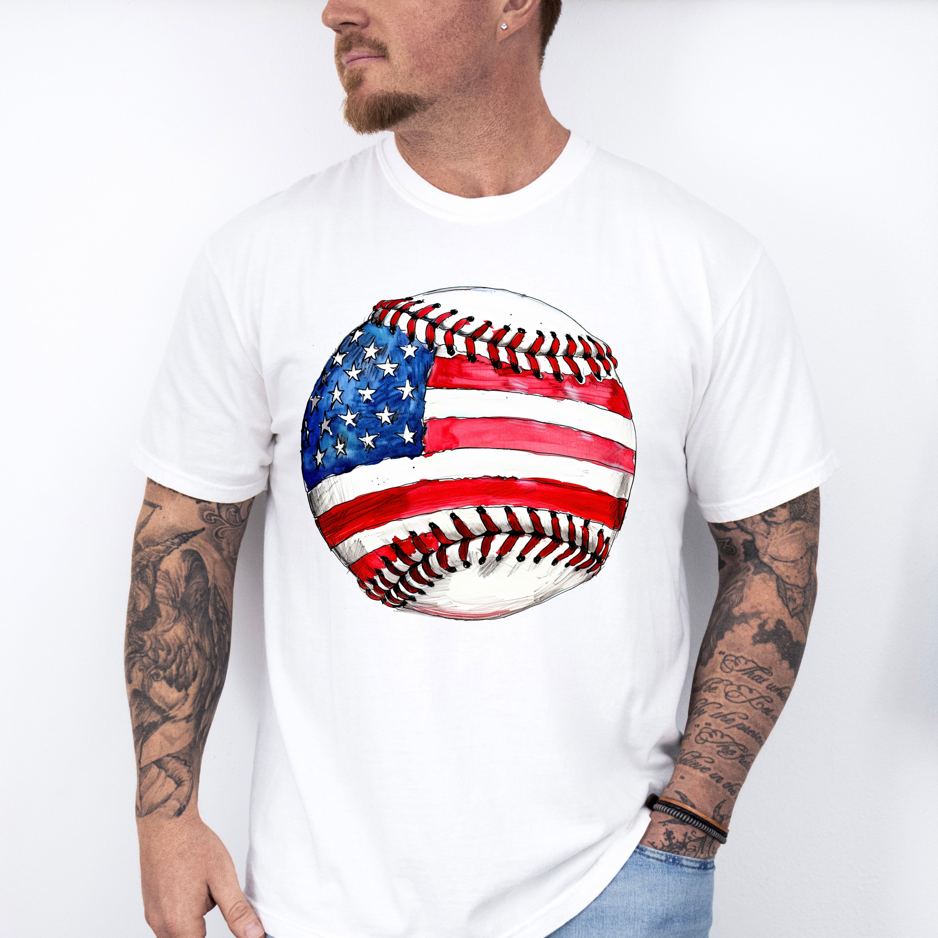 US Baseball - 4th Of July Unisex Crewneck T-Shirt Sweatshirt Hoodie