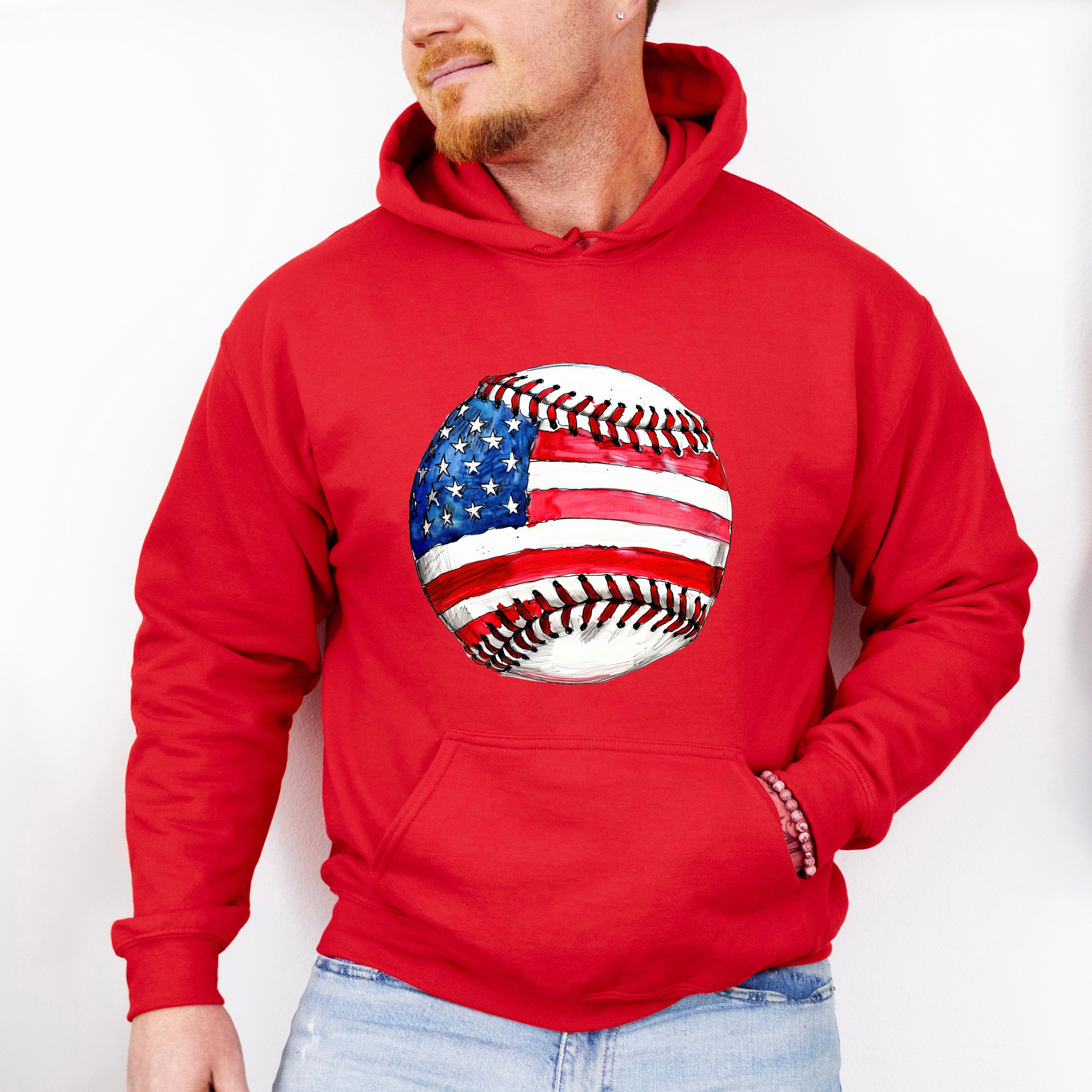 US Baseball - 4th Of July Unisex Crewneck T-Shirt Sweatshirt Hoodie