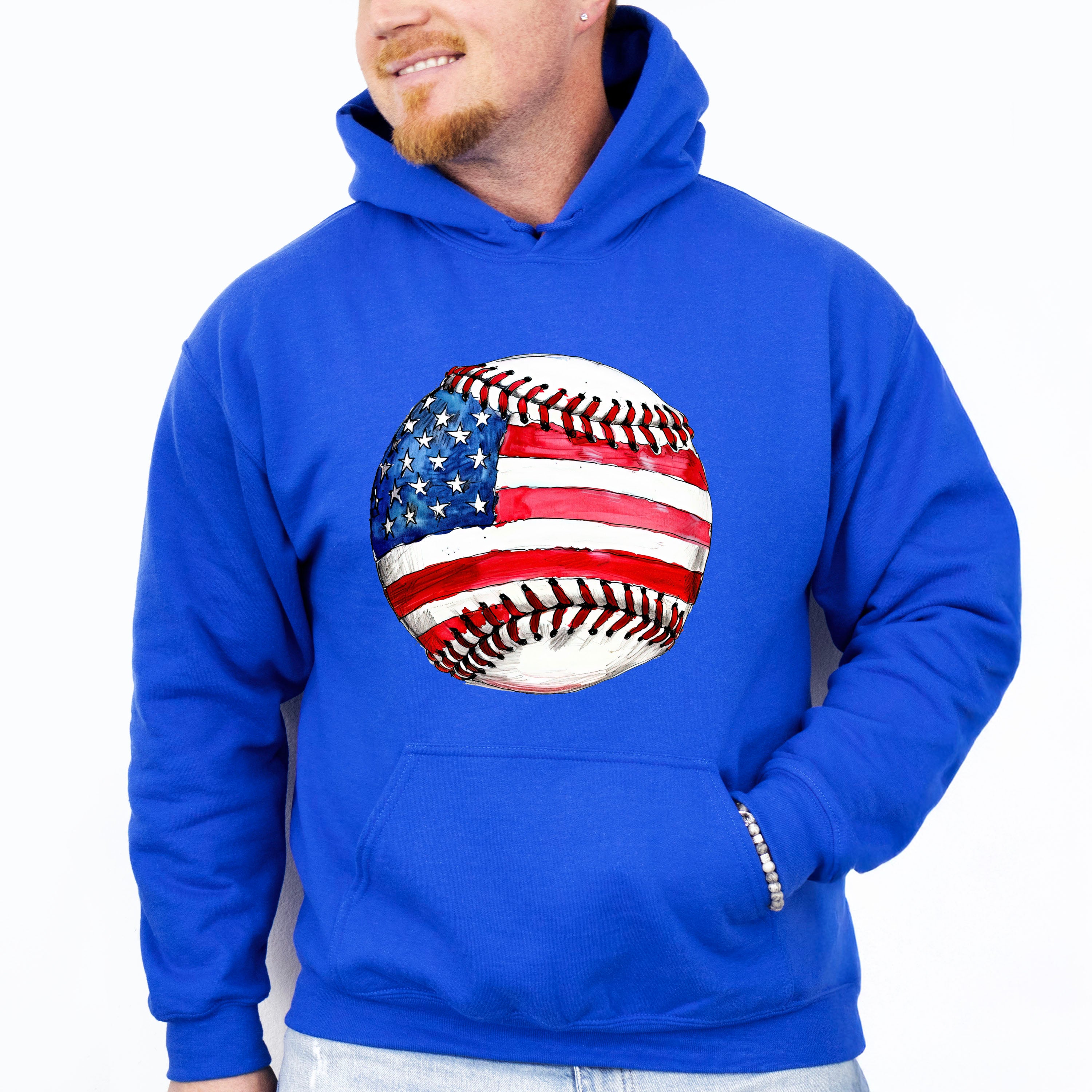 US Baseball - 4th Of July Unisex Crewneck T-Shirt Sweatshirt Hoodie
