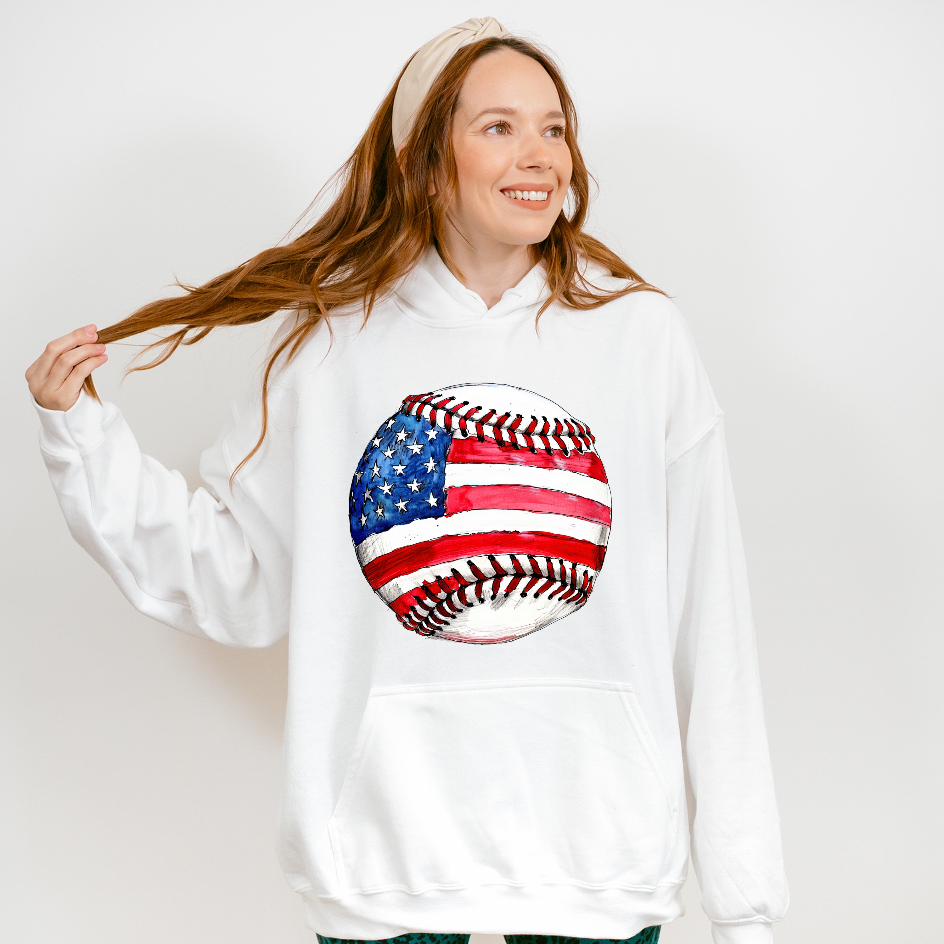 US Baseball - 4th Of July Unisex Crewneck T-Shirt Sweatshirt Hoodie