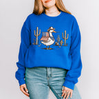 Duck Carrying US Flag - 4th Of July Unisex Crewneck T-Shirt Sweatshirt Hoodie