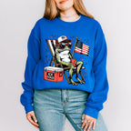Frog Ice Cold Beer - 4th Of July Unisex Crewneck T-Shirt Sweatshirt Hoodie