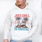 Just Chill The Fourth Out Raccoon Design - 4th Of July Unisex Crewneck T-Shirt Sweatshirt Hoodie