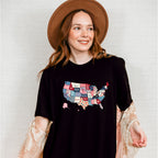 US Map Bible Quotes - 4th Of July Unisex Crewneck T-Shirt Sweatshirt Hoodie