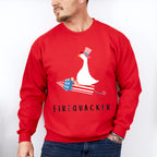 Firequacker Duck Design - 4th Of July Unisex Crewneck T-Shirt Sweatshirt Hoodie