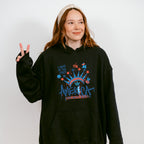 Land Of The Free America Red White & Blue - 4th Of July Unisex Crewneck T-Shirt Sweatshirt Hoodie