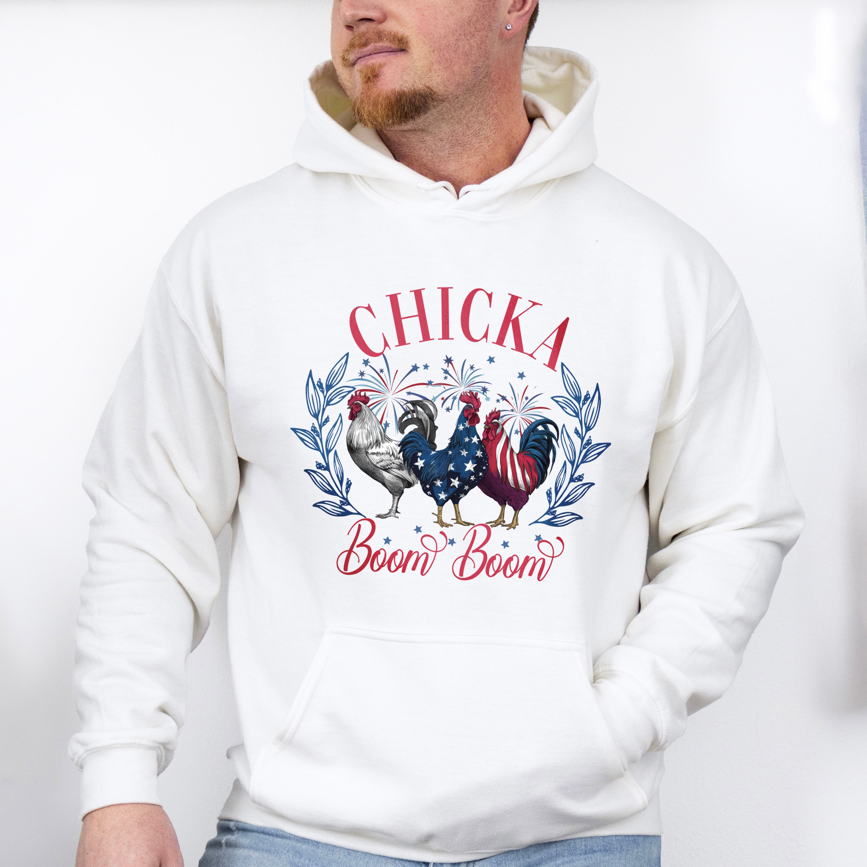 Chicka Boom Boom - 4th Of July Unisex Crewneck T-Shirt Sweatshirt Hoodie
