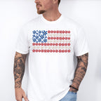 US Flag Daisies - 4th Of July Unisex Crewneck T-Shirt Sweatshirt Hoodie
