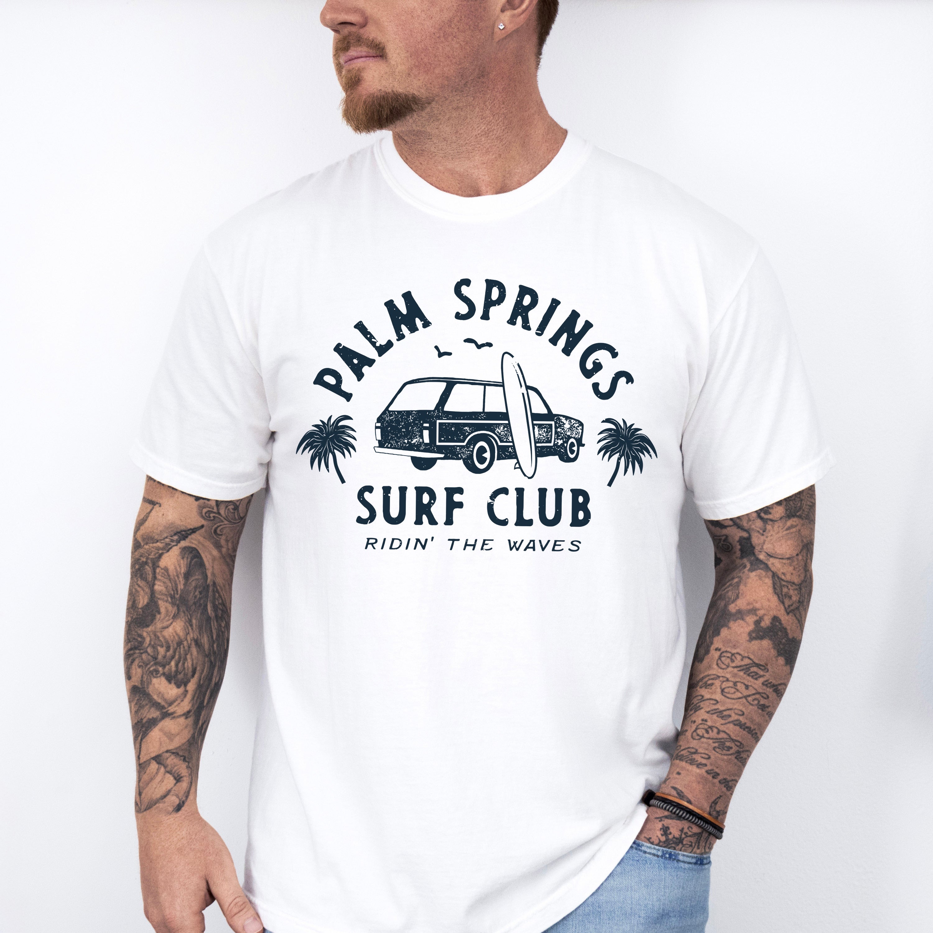 Palm Springs Surf Club - Surfing Theme Unisex Crewneck T-Shirt Sweatshirt Hoodie