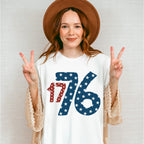 17 76 Red & Blue - 4th Of July Unisex Crewneck T-Shirt Sweatshirt Hoodie