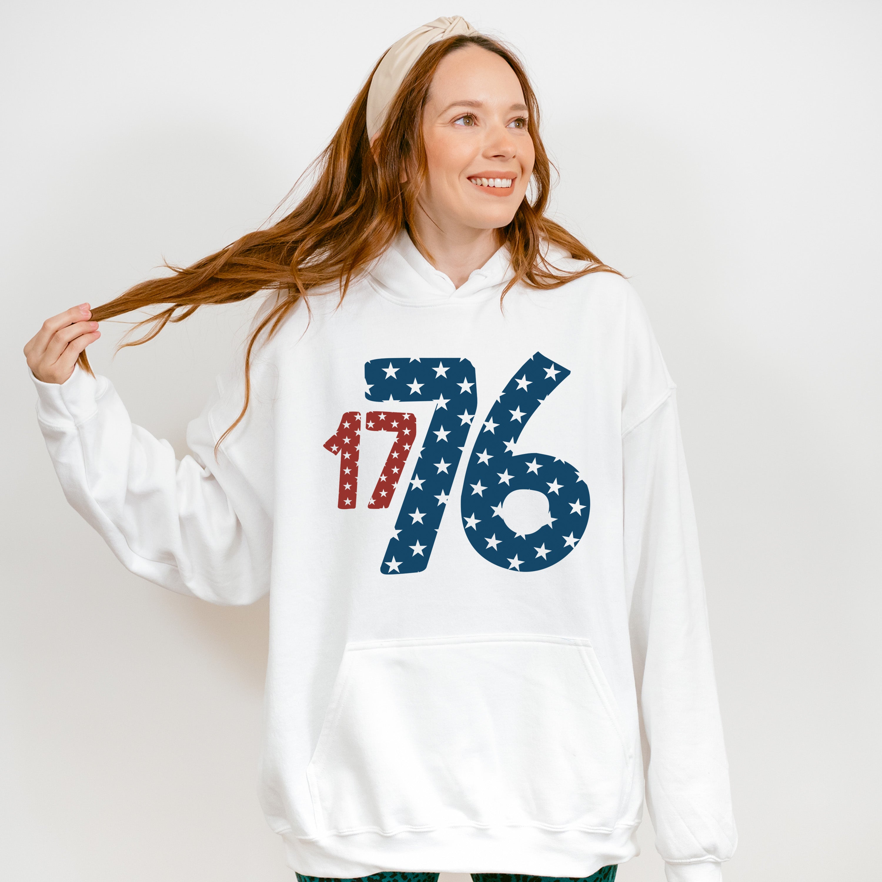 17 76 Red &amp; Blue - 4th Of July Unisex Crewneck T-Shirt Sweatshirt Hoodie