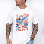 Land Of The Free Home Of The Brave Pink Design - 4th Of July Unisex Crewneck T-Shirt Sweatshirt Hoodie