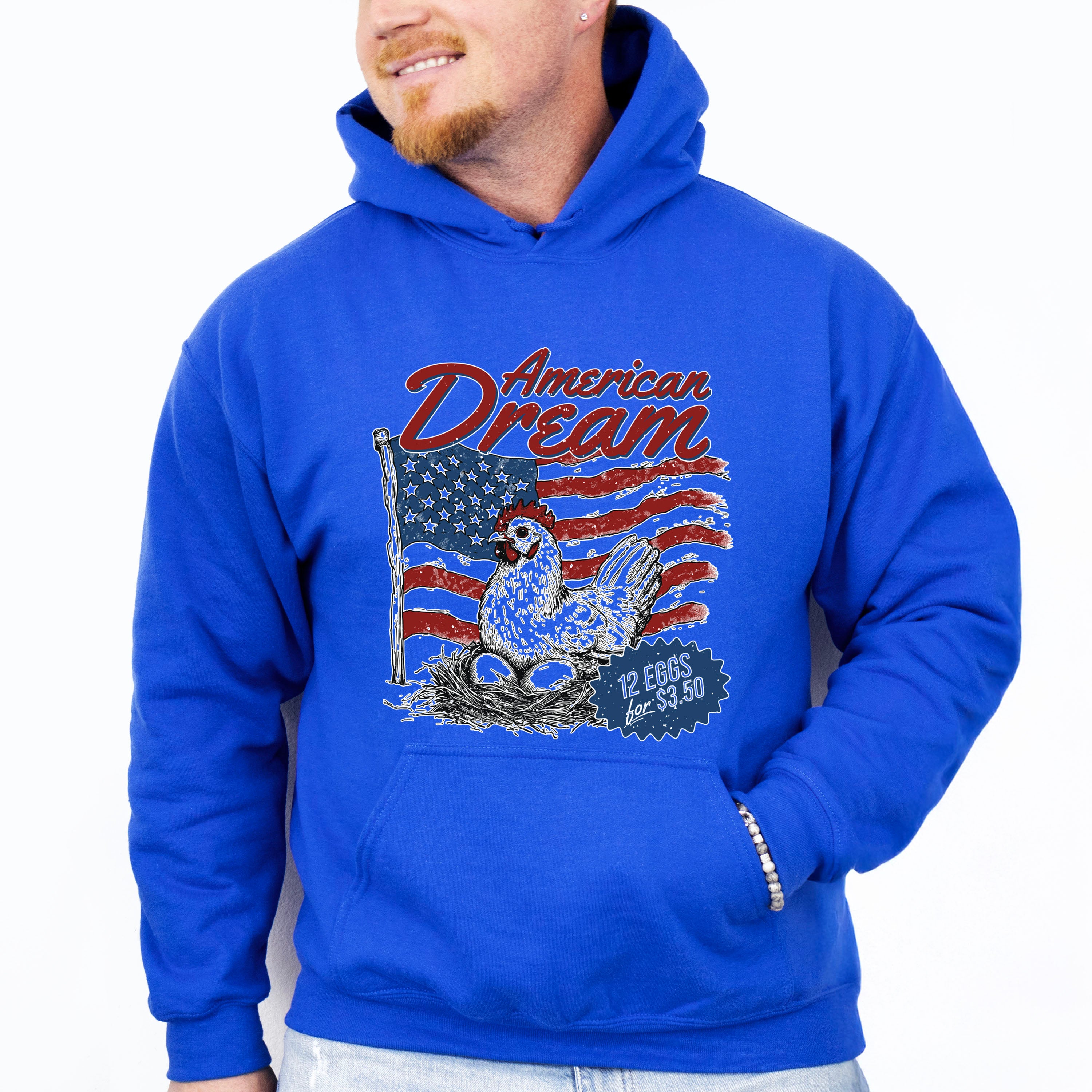 American Dream 12 Eggs For 3.50 - 4th Of July Unisex Crewneck T-Shirt Sweatshirt Hoodie