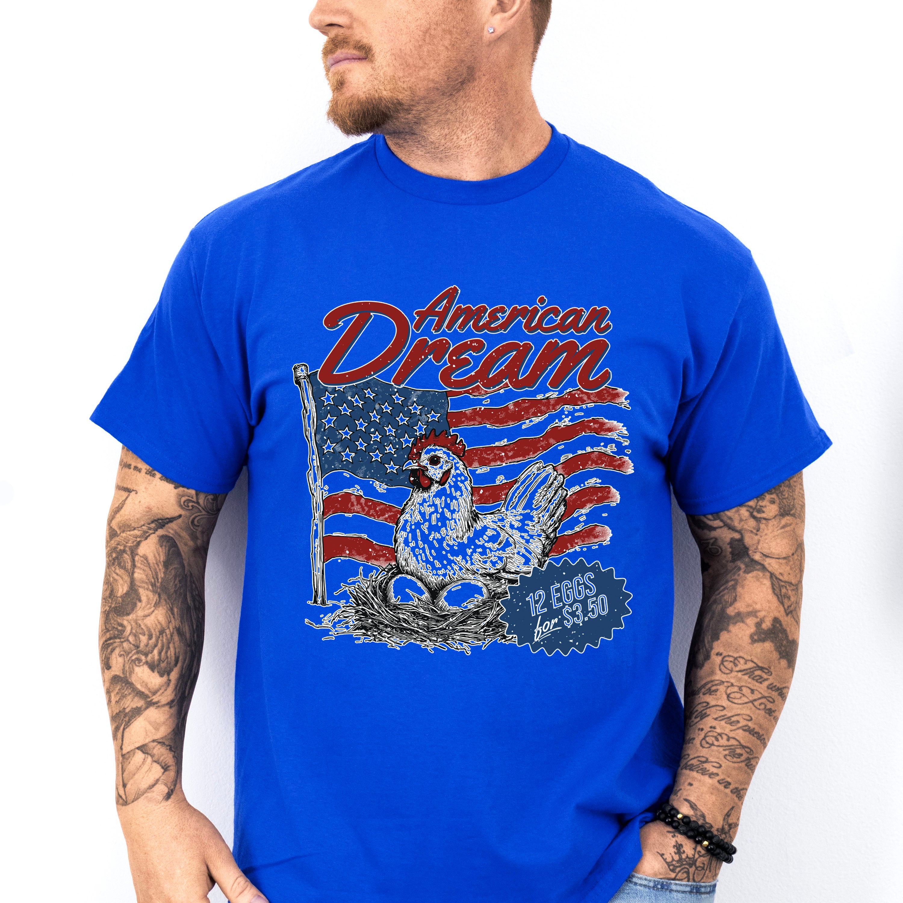 American Dream 12 Eggs For 3.50 - 4th Of July Unisex Crewneck T-Shirt Sweatshirt Hoodie