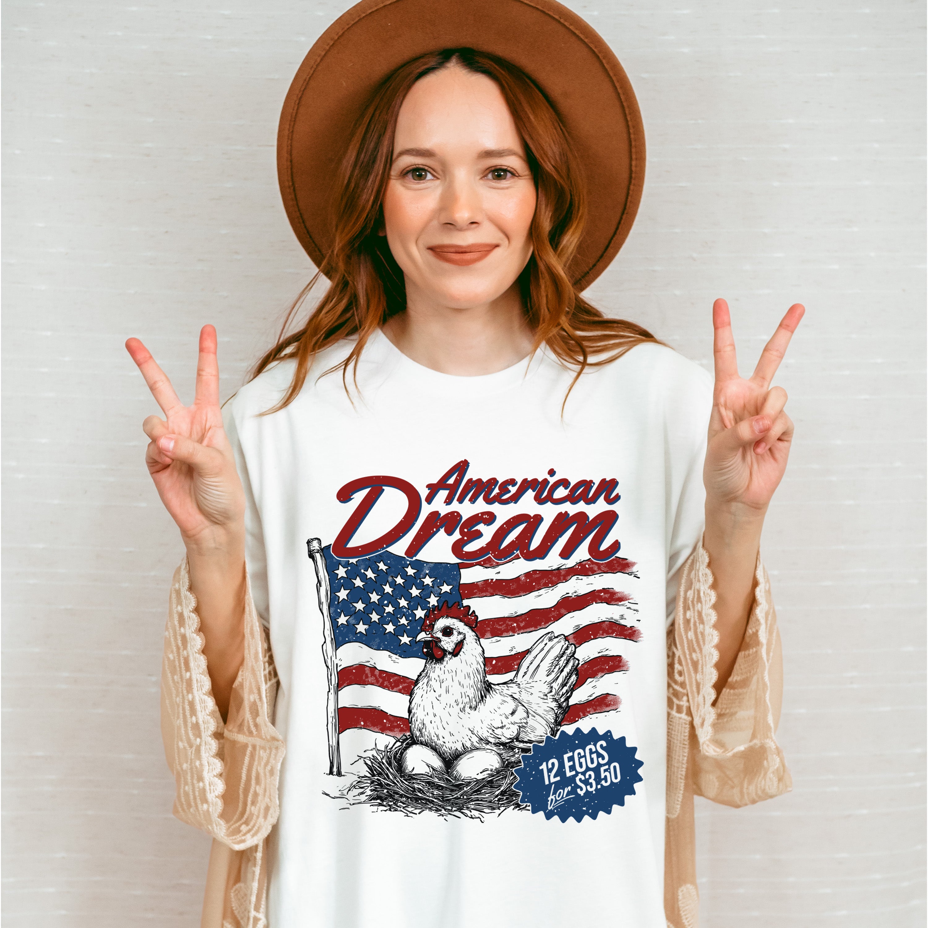 American Dream 12 Eggs For 3.50 - 4th Of July Unisex Crewneck T-Shirt Sweatshirt Hoodie
