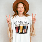 Red White & Brew - 4th Of July Unisex Crewneck T-Shirt Sweatshirt Hoodie