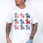 Dog Balloons - 4th Of July Unisex Crewneck T-Shirt Sweatshirt Hoodie