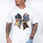 US Flag Military Ribbon - 4th Of July Unisex Crewneck T-Shirt Sweatshirt Hoodie