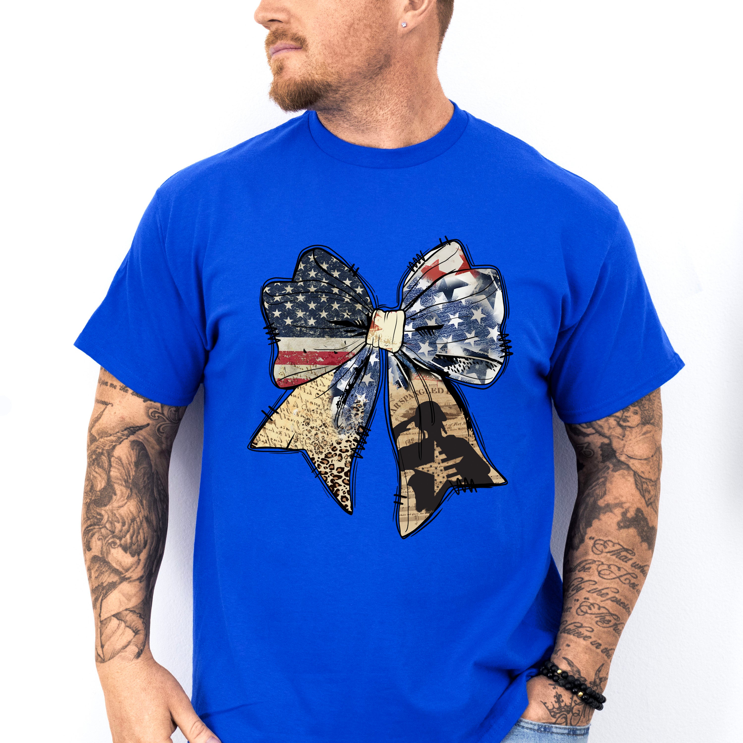 US Flag Military Ribbon - 4th Of July Unisex Crewneck T-Shirt Sweatshirt Hoodie