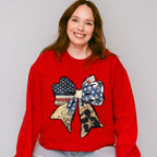 US Flag Military Ribbon - 4th Of July Unisex Crewneck T-Shirt Sweatshirt Hoodie