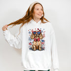 Spaniel And Fireworks - 4th Of July Unisex Crewneck T-Shirt Sweatshirt Hoodie