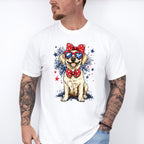 Dog And Fireworks - 4th Of July Unisex Crewneck T-Shirt Sweatshirt Hoodie