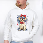 Dog And Fireworks - 4th Of July Unisex Crewneck T-Shirt Sweatshirt Hoodie