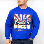 Red White And Goose US Flag - 4th Of July Unisex Crewneck T-Shirt Sweatshirt Hoodie