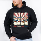 Red White And Goose US Flag - 4th Of July Unisex Crewneck T-Shirt Sweatshirt Hoodie