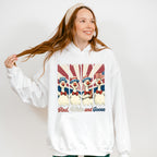 Red White And Goose US Flag - 4th Of July Unisex Crewneck T-Shirt Sweatshirt Hoodie