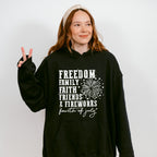 Freedom Family Faith Friends & Fireworks - 4th Of July Unisex Crewneck T-Shirt Sweatshirt Hoodie