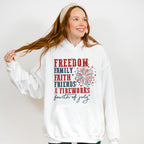 Freedom Family Faith Friends & Fireworks - 4th Of July Unisex Crewneck T-Shirt Sweatshirt Hoodie