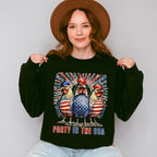Party In The USA Roosters - 4th Of July Unisex Crewneck T-Shirt Sweatshirt Hoodie
