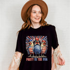 Party In The USA Roosters - 4th Of July Unisex Crewneck T-Shirt Sweatshirt Hoodie