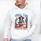 Chill The Fourth Out Girl Design - 4th Of July Unisex Crewneck T-Shirt Sweatshirt Hoodie