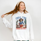 Chill The Fourth Out Girl Design - 4th Of July Unisex Crewneck T-Shirt Sweatshirt Hoodie