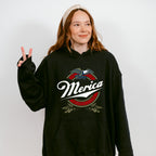 Merica Since 1776 Eagle Design - 4th Of July Unisex Crewneck T-Shirt Sweatshirt Hoodie