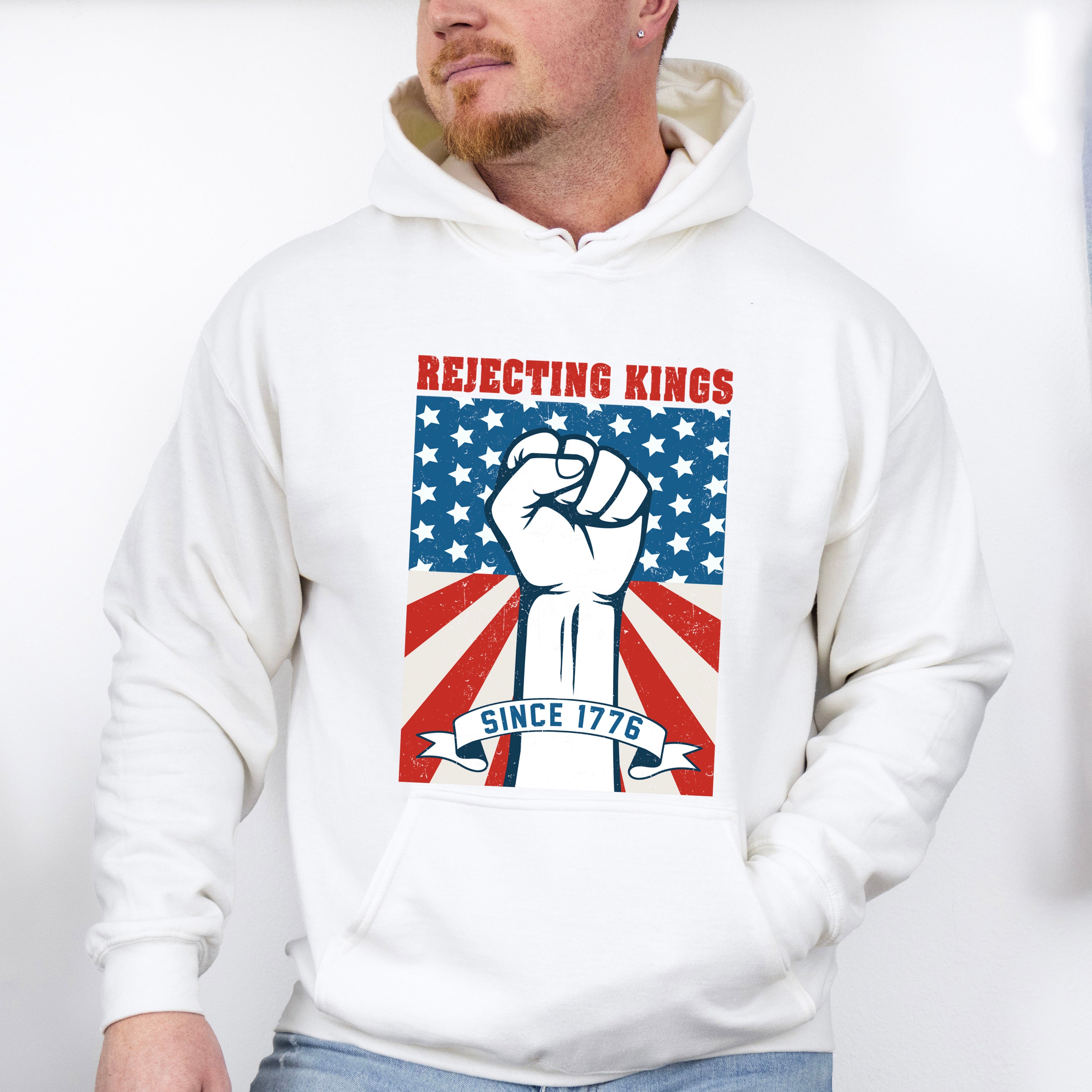 Rejecting Kings Since 1776 - 4th Of July Unisex Crewneck T-Shirt Sweatshirt Hoodie