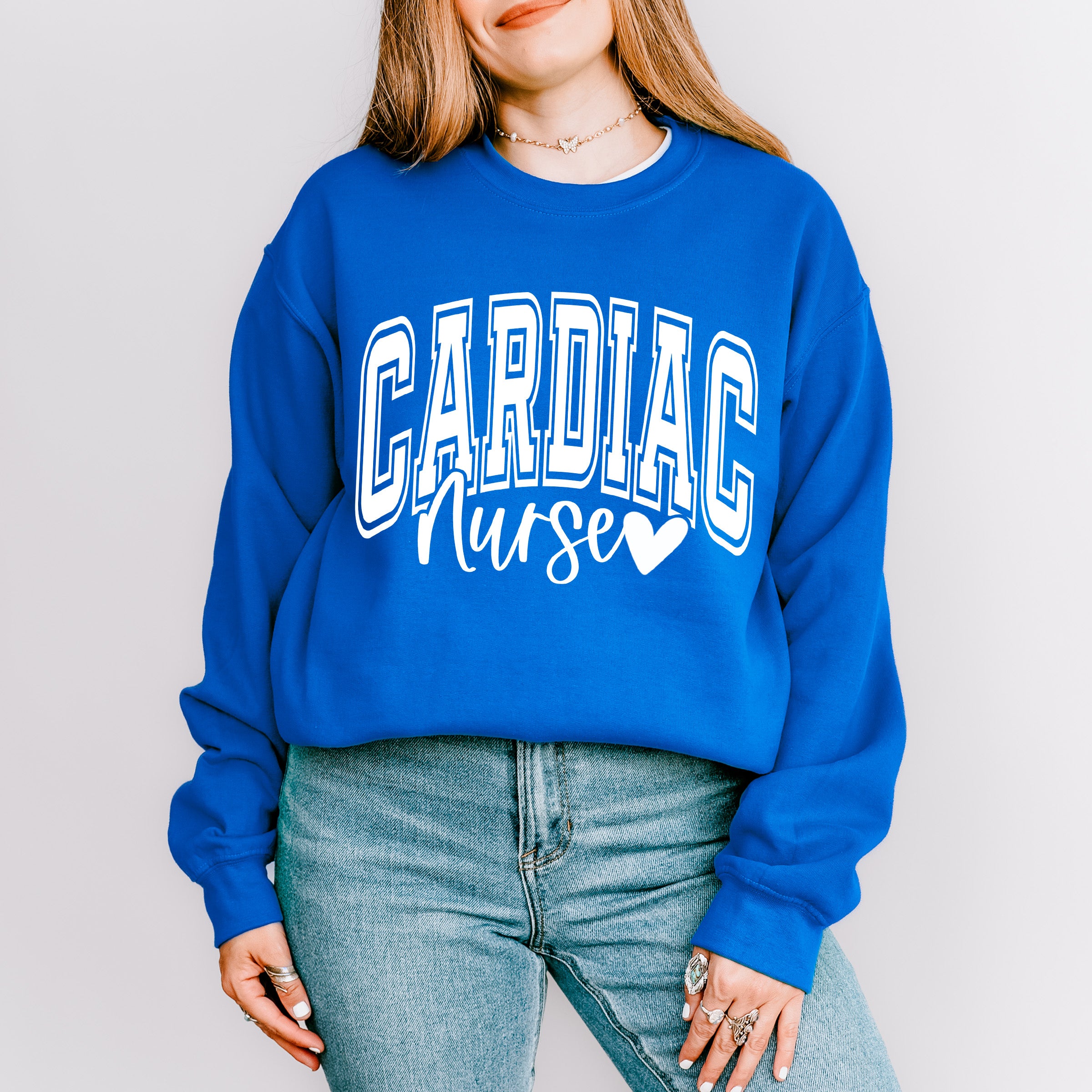 Cardiac Nurse Heart Design - Cardiac Nurse Unisex Crewneck T-Shirt Sweatshirt Hoodie