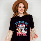 Red White And Feral Baby Raccoon - 4th Of July Unisex Crewneck T-Shirt Sweatshirt Hoodie